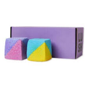 NIB LUSH Bathing For Health & Happiness Bath Bomb Duo Gift Box